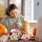 Citrus; 12PCS White Foam Pumpkin Craft Kit with 140 Dried Flowers – DIY Autumn Decoration Set with Glue & Brush for Thanksgiving, Halloween, Wedding & Fall Home Centerpiece Decor; Category:Pumpkin Decor; Image:6